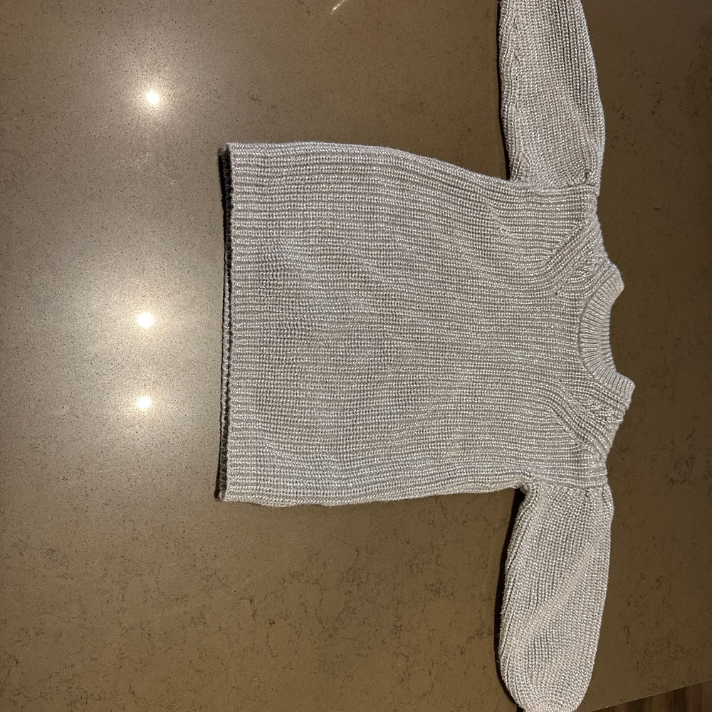 Silver sweater dress